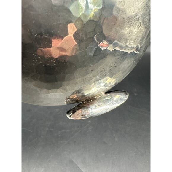 A.P.R. Scully Sterling Silver Vase London 1998 Hand-Hammered Modern Design 925 - Picture 2 of 8